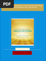 Download Transcendental Meditation The Essential Teachings of Maharishi Mahesh Yogi Jack Forem ebook All Chapters PDF