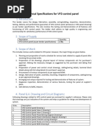 VFD panel specs