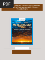 Full download Meteorology Today: An Introduction to Weather, Climate, and the Environment 13th Edition C. Donald Ahrens pdf docx