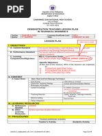 COT Demo Lesson Plan Template by Maestro Bongcab