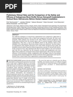 Preliminary Clinical Data and the Compar