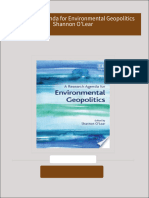 PDF A Research Agenda for Environmental Geopolitics Shannon O'Lear download