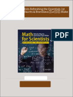 Immediate download Math for Scientists Refreshing the Essentials 1st Edition Natasha Maurits & Branislava Ćurčić-Blake ebooks 2024