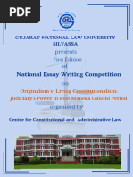 BROCHURE FOR FIRST NATIONAL ESSAY WRITING COMPETITION, 2024