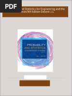 Complete Download Probability and Statistics for Engineering and the Sciences 9th Edition Devore J.L. PDF All Chapters