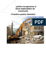 Utilaje Pentru A Si Reciclarea Materialelor de Constructii