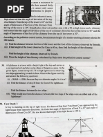 Maths Trigonometry class 10 case studies