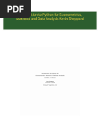 Introduction to Python for Econometrics, Statistics and Data Analysis Kevin Sheppard All Chapters Instant Download