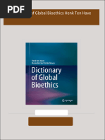 Full download Dictionary of Global Bioethics Henk Ten Have pdf docx