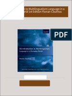 Get An Introduction to Multilingualism Language in a Changing World 1st Edition Florian Coulmas PDF ebook with Full Chapters Now