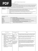 Syllabus for TTL 1