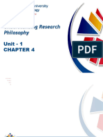 Research Methods - Unit 1 Chapter 4