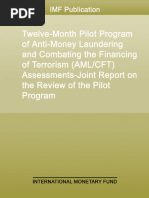 Twelve-Month Pilot Programof Anti-Money Launderingand Combating the Financingof Terrorism(AMLCFT)Assessments-Joint Report onthe Review of the PilotProgram