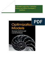 [Ebooks PDF] download Optimization Models Instructor s Solution Manual Solutions 1st Edition Giuseppe C. Calafiore full chapters