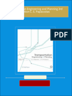 Full Download Transportation Engineering and Planning 3rd Edition C. S. Papacostas PDF DOCX