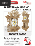 0042 - Wooden Clock (FREE)