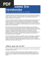 La IA como 3ra revolución