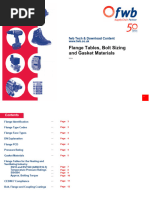 Flange Tables, Bolt Sizing and Gasket Materials - PDF