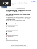 An overview of Ghana s educational system and its implication for educational equity