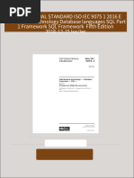 Full download INTERNATIONAL STANDARD ISO IEC 9075 1 2016 E Information technology Database languages SQL Part 1 Framework SQL Framework  Fifth Edition 2016-12-15 Iso/Iec pdf docx