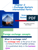 Chapter 2 Foreign Exchange Markets and International Parity.