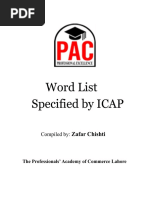 ICAP WORD LIST PAC