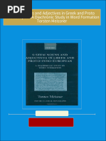 Get S Stem Nouns and Adjectives in Greek and Proto Indo European A Diachronic Study in Word Formation Torsten Meissner PDF ebook with Full Chapters Now