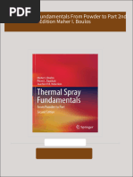 Full Download Thermal Spray Fundamentals From Powder to Part 2nd Edition Maher I. Boulos PDF DOCX