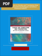 Download ebooks file New Perspectives on Gender and Translation New Voices for Transnational Dialogues 1st Edition Eleonora Federici all chapters