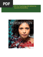 (eTextbook PDF) for Psychology 8th Edition by Saundra Hockenbury All Chapters Instant Download