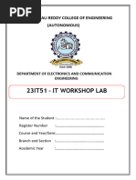 IT Workshop Lab Record