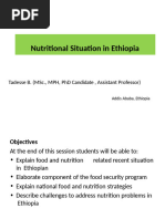 Nutritional situation in Ethiopia