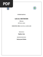 Legal Methods Fall 2021 - Final Course Manual