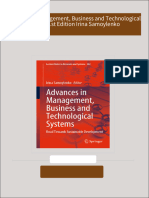 Instant download Advances in Management, Business and Technological Systems 1st Edition Irina Samoylenko pdf all chapter