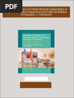 The Rise of China U S International Cooperation in Higher Education Views from the Field 1st Edition Christopher J. Johnstone 2024 Scribd Download