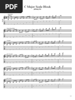 C Major Scale Block