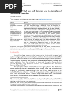 06. Comparison of Civil Law and Common Law in Australia and Surrounding Countries