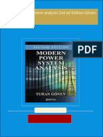 [Ebooks PDF] download Modern power system analysis 2nd ed Edition Gönen full chapters