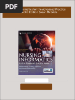 Nursing Informatics for the Advanced Practice Nurse 3rd Edition Susan Mcbride 2024 Scribd Download