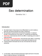 Sex determination