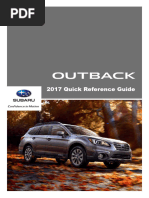 2017 Subaru Outback Quick Reference Guide