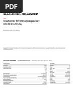 BSM63N-233AA Customer information packet