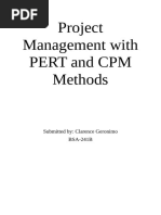 Project Management with PERT and CPM Methods