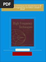 High Frequency Techniques An Introduction to RF and Microwave Engineering 1st Edition Joseph F. White download pdf