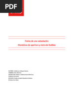 Informe 3° Maniobras en subestación electrica