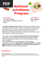 National Nutritional Program