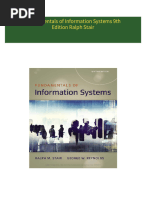 Instant download Fundamentals of Information Systems 9th Edition Ralph Stair pdf all chapter