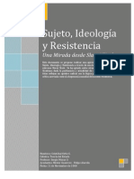 Zizek Sujeto, Ideología y Resistencia