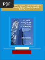 Full Download Toward Integrative Corporate Citizenship Research Advances in Corporate Social Performance M. Orlitzky PDF DOCX