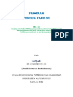 Program Kerja Penilik 2012